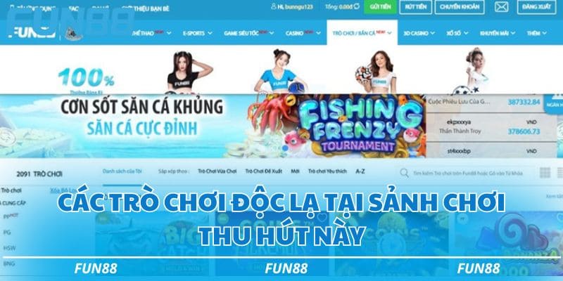 FUN88 ⭐️ Fun 88 - Link Vào FUN88.COM Nhà Cái Cá Độ Thể Thao T10/2026 46 Các trò chơi nổi bật tại nhà cái Fun88
