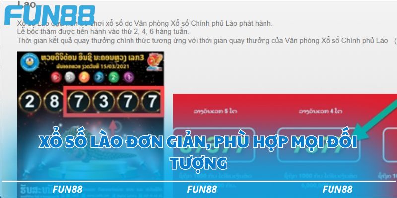 Chinh phục xổ số Lào tại Fun88 với các bí kíp cực hay 1 Luật chơi xổ số Lào đơn giản, phù hợp cho mọi đối tượng